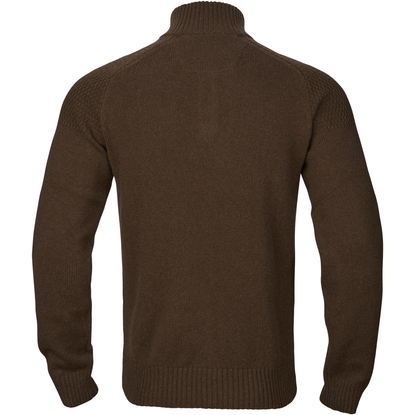 2026 Harkila Homme Vincent Merino Chandail à Fermeture éclair 106081016001 - Demitasse Brown